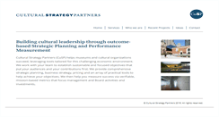 Desktop Screenshot of culturalstrategypartners.com