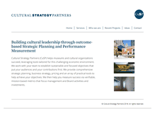 Tablet Screenshot of culturalstrategypartners.com